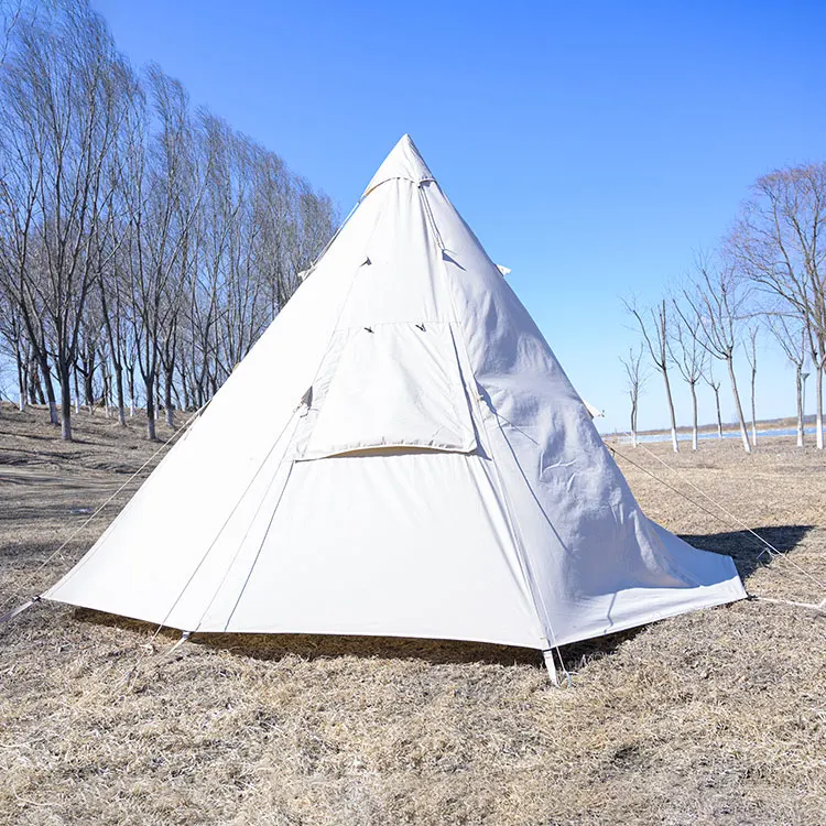 waterproof glamping bell tipi yurt adult outdoor canvas camping teepee tent
