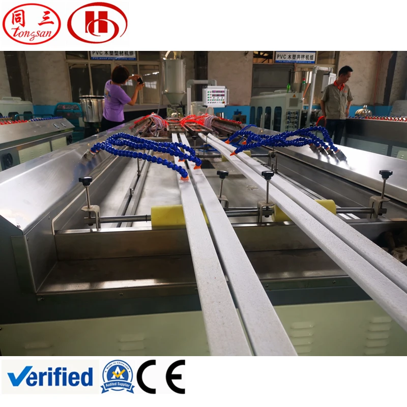 Plastic fence pole making machine using recycled plastic