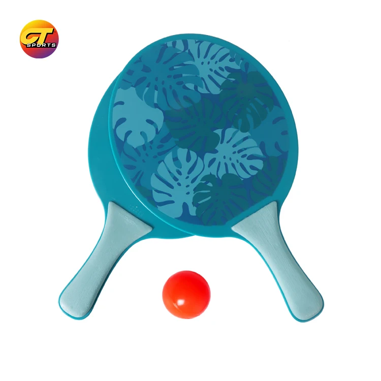 Decoq Professional Customized Color Beach Tennis Racket Beach Ball Set Beach Tennis Racket Professional  Paddle Set
