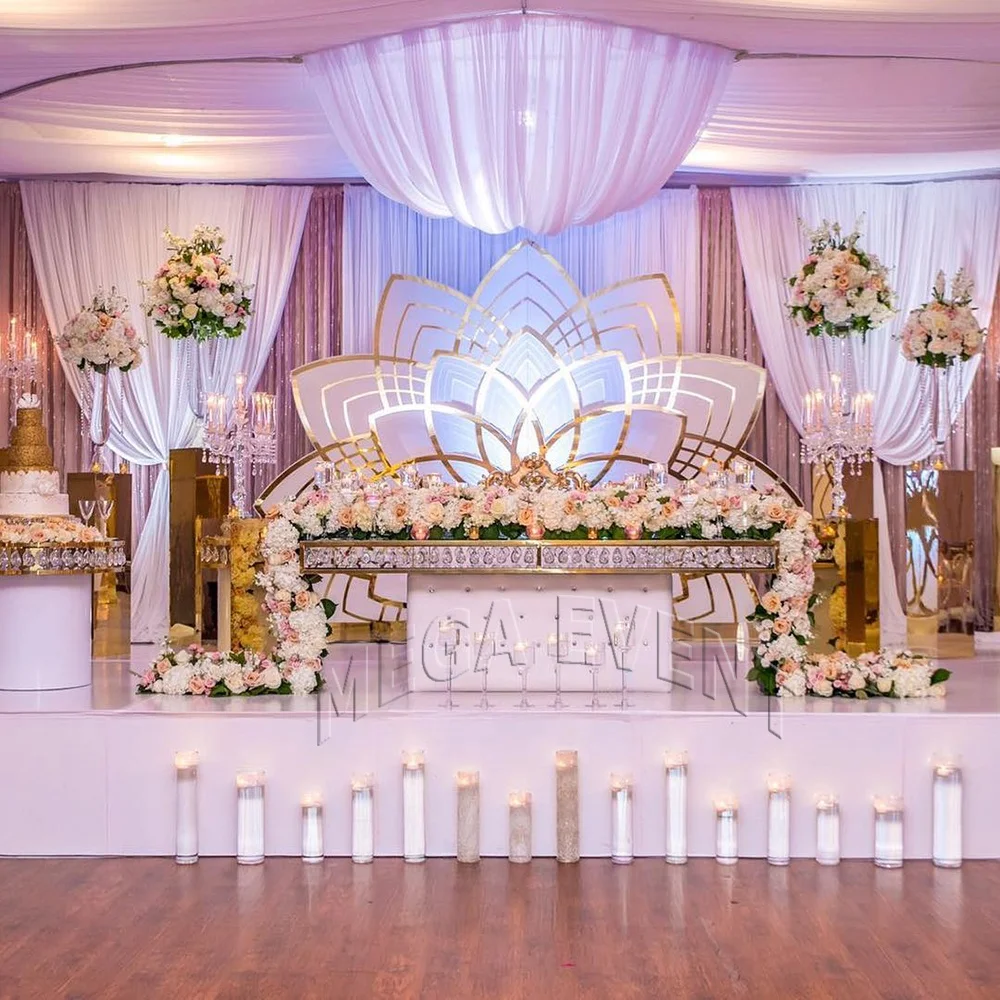 Cheaper Wedding Table Clear Glass Crystal Dining Table Set Luxury Party Tables And Chairs For Event Furniture