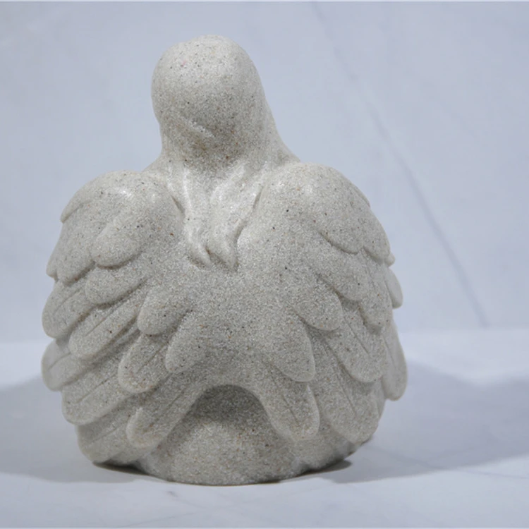 Whole sale resin candle holder figurine with led candle