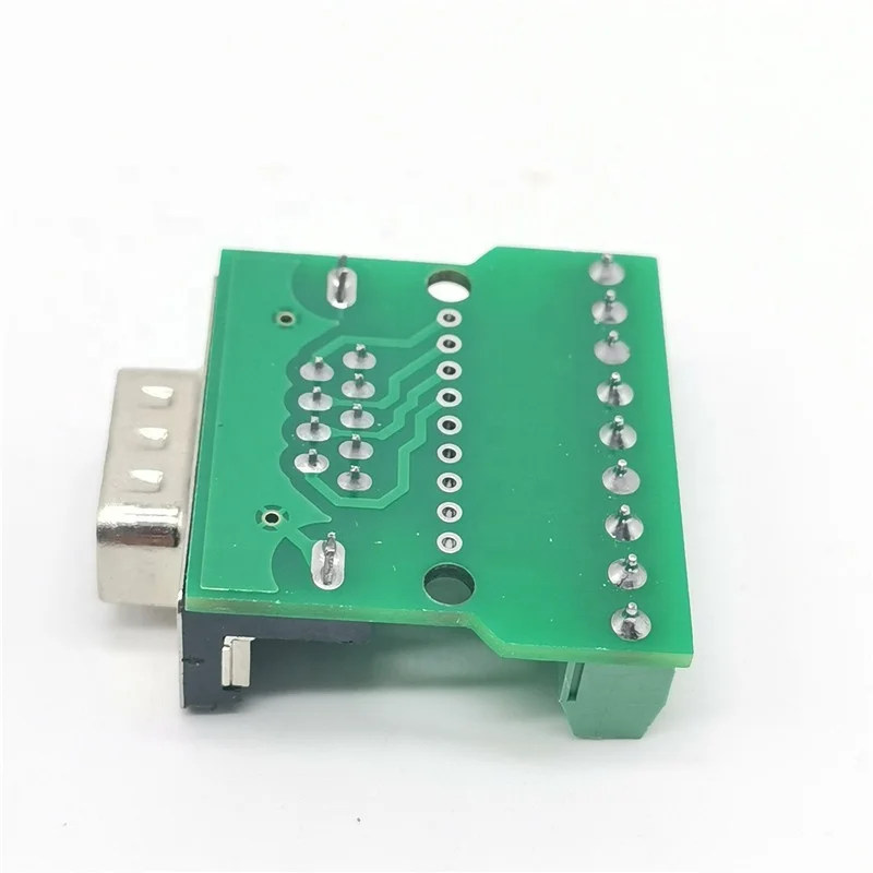 DB9-G1 D-Sub 9pin Solderless Connectors DB9 RS232 Serial to Terminal Male Adapter Connector Breakout Board Riveting