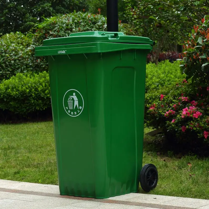 240l Plastic 240F Large Hospital Medical Mobile Public Street Waste Bin