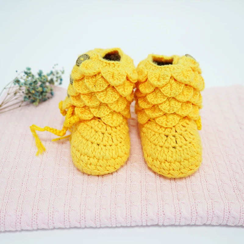 Handmade Inner Villi Crochet Baby Shoes