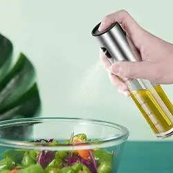 Stainless Steel Glass Spray Olive Oil Sprayer Bottle Oil Spray For Cooking  Camping