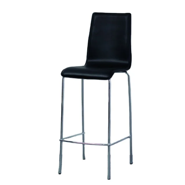 Современная мебель бар barchair высокий стул хромированной нержавеющей стали табурет ПВХ кожа барный стул с высокой спинкой