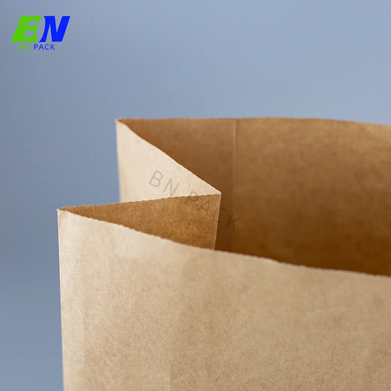 customized disposable box bottom hotfood fruits packaging paper bag food delivery