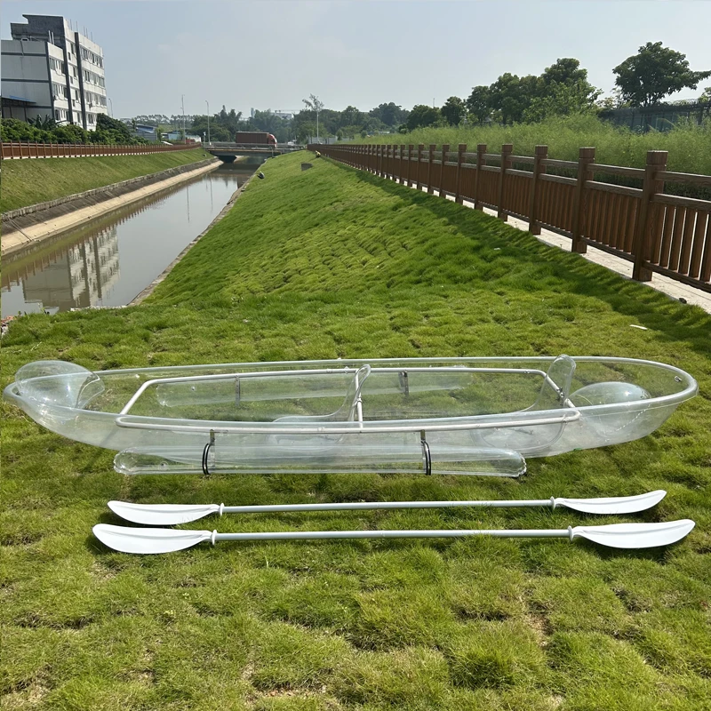 Factory Wholesale Invisible Invisible Canoe PC Transparent Boat kayak Water multiplayer transparent boat