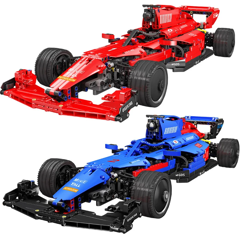Формы KING 18024 2024l RC моторизованный скоростной F1 гоночный автомобиль строительные блоки интерактивные игрушки для мужчин