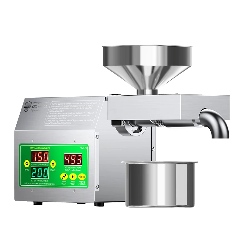 B01S Model Small Home Use Peanut Coconut Walnut Nut Soybean Sunflower Cocoa Palm cold Screw oil press machine