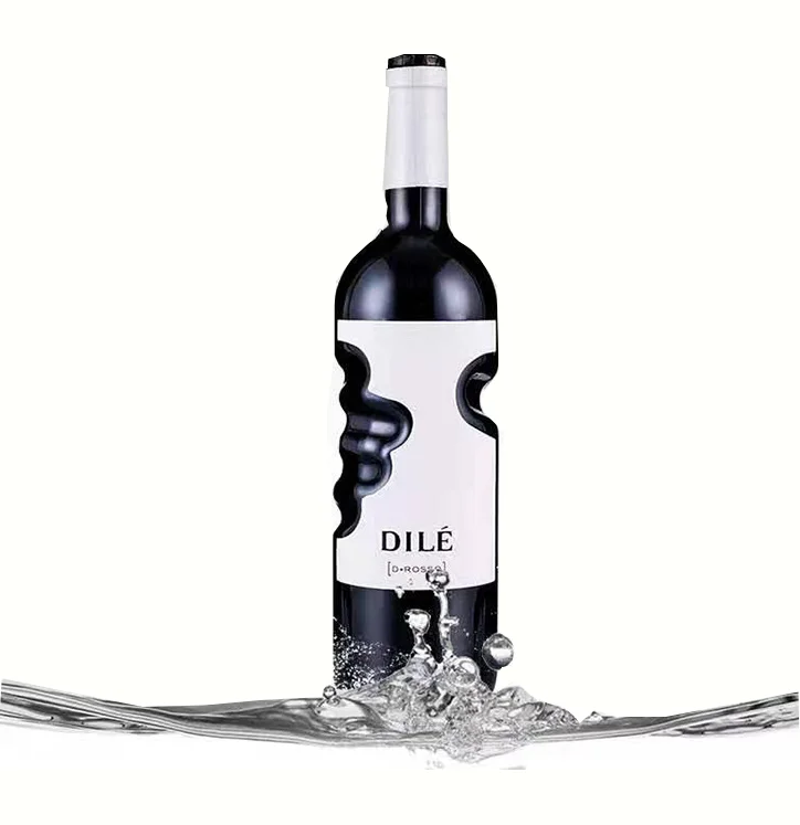 500ml 750 Ml Glass Bottleamber Vodka Bottle Empty Wine Bottle black matter cork glass bottle