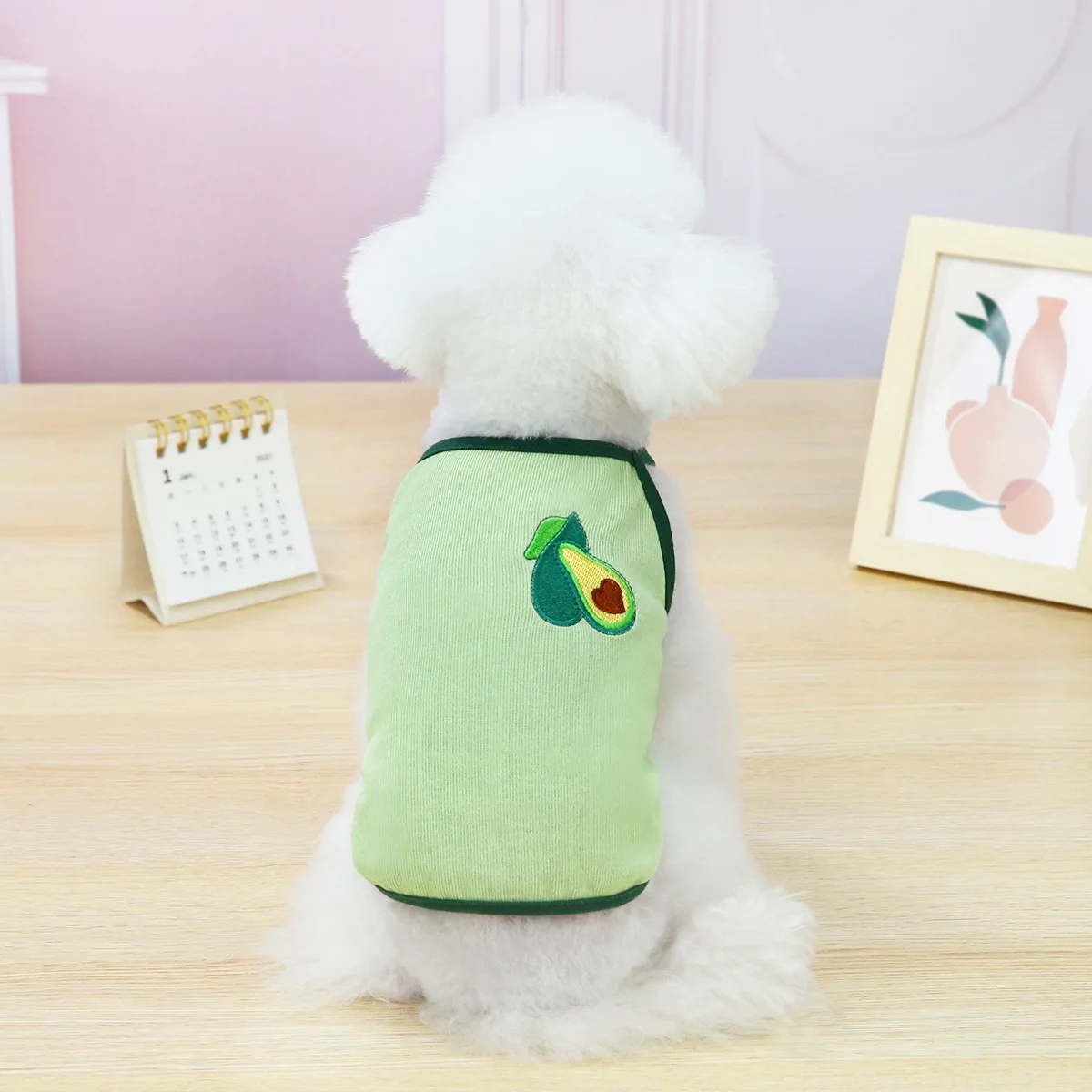 Dog Shirt Spring Summer Cotton Pet Printed Shirts Soft Breathable Puppy Sleeveless Vest Cute Dog Cotton Clothing Sweatshirt Vest