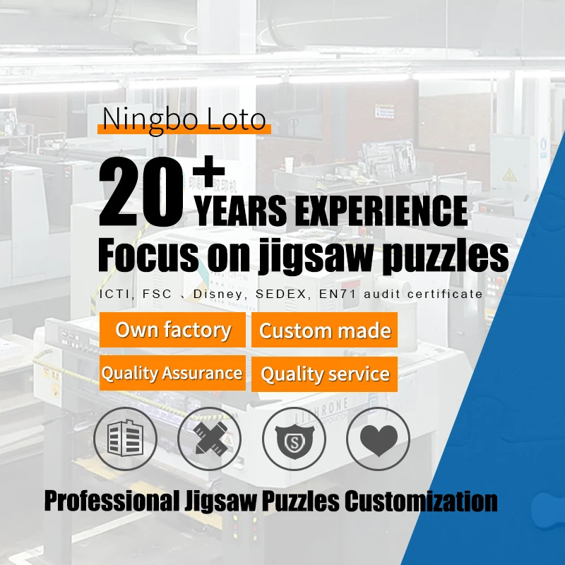 custom puzzle oem printing custom image 1000 piece jigsaw puzzle for Adults