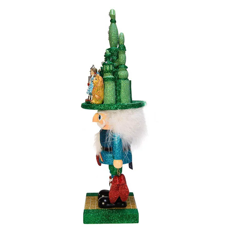 Christmas Ornaments Decorative Red Green Small Nutcracker Toy Soldier Wooden