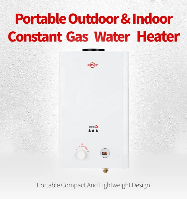 JunSky ZERO Series Low Water Pressure Instant Gas Hot Water System Tankless Gas Water Heater of 10L/16L