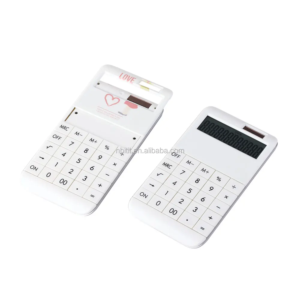 Good quality popular double power 12 digits desktop calculator LCD screen for students