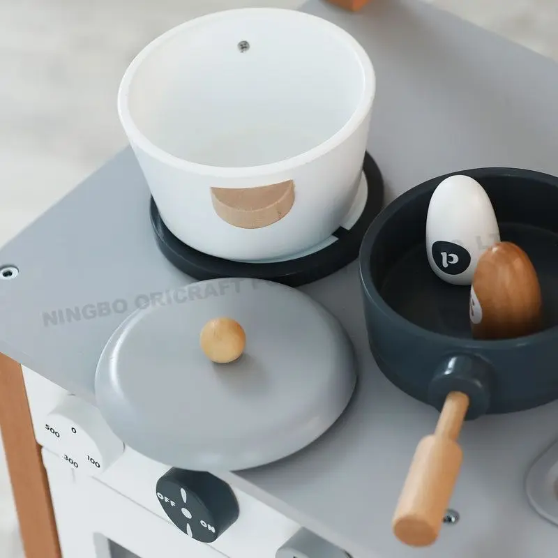 
Hot selling children pretend role market play store kids wooden play set kitchen girl toy sets for toddler kitchen appliance toy 