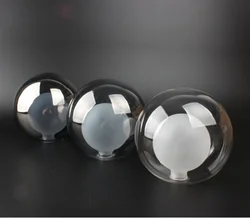 Amber Glass Globe G9 thread double layers indoor wall Lighting glass shade