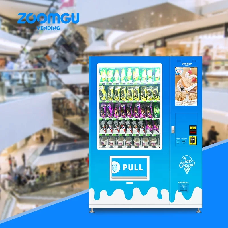  Zoomgu OEM/ODM морозильная камера замороженные продукты мороженое торговый автомат с лифтовой
