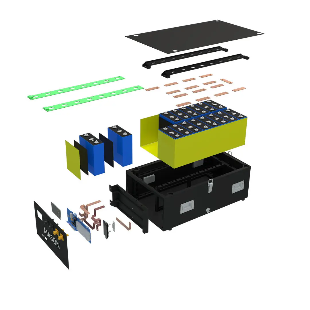 Seplos MASON 280 DIY kit 24V 48V Energy Solar Home Storage DIY Battery Case Box Lithium Battery Kit 16s 280Ah Battery Box