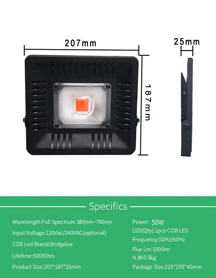 Indoor hydroponic vegetable Grow light Greenhouse grow lamp uv ir led grow light full spectrum