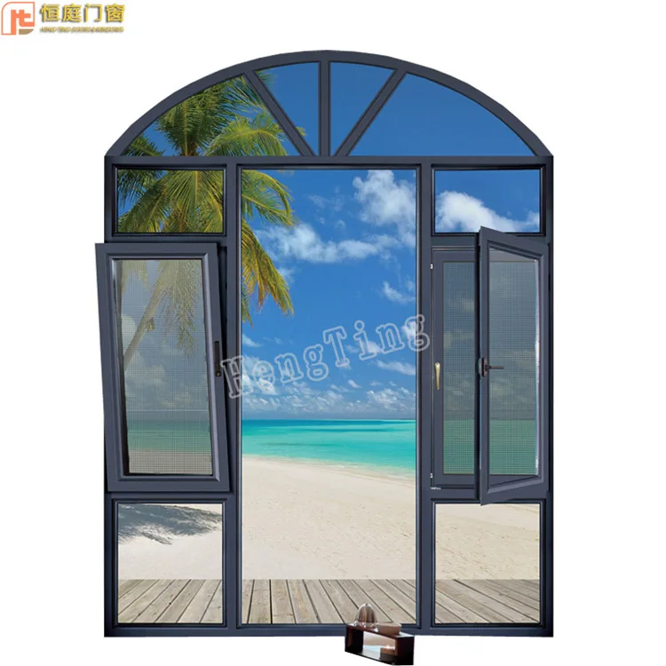 
replacement grey finish window sizes/ghana aluminum windows 