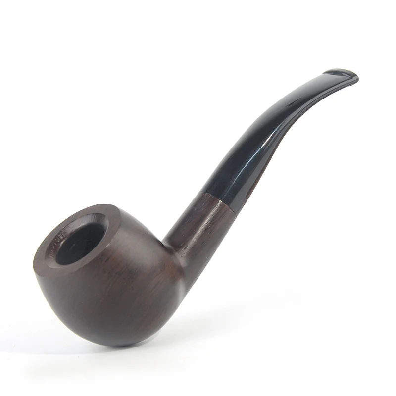 Tobacco Smoking Ebony Wood Smooth Finished 9mm Filter Olive Series Pipe Shape #ALW Special Offer Free Shipping