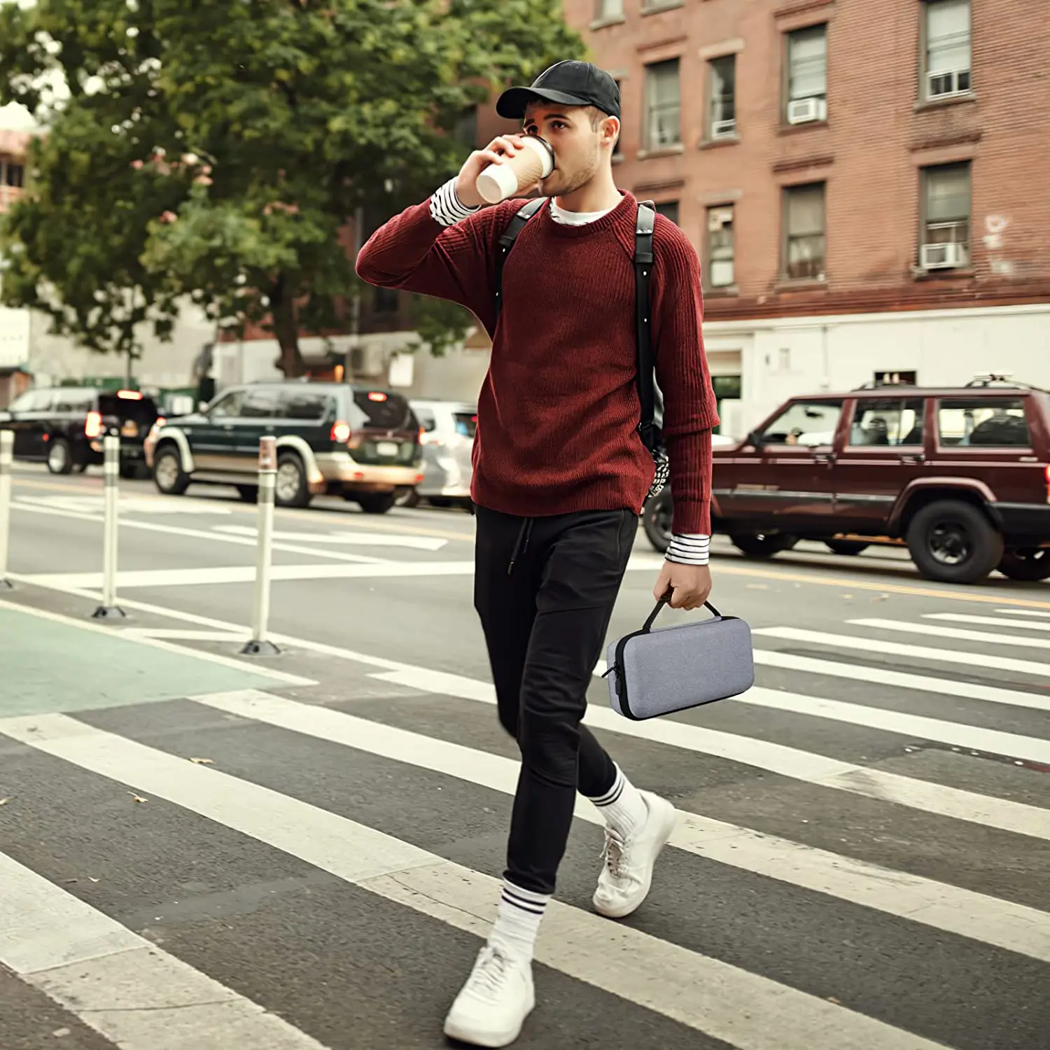 eva Carrying Case for Steam Deck Hard Shell Travel Bag, Larger Space Storage Handbag for Console