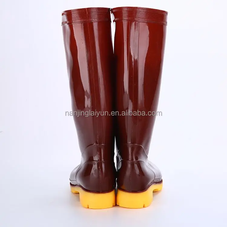 Мужские высокие резиновые сапоги, Нескользящие, износостойкие, для улицы, водонепроницаемая обувь