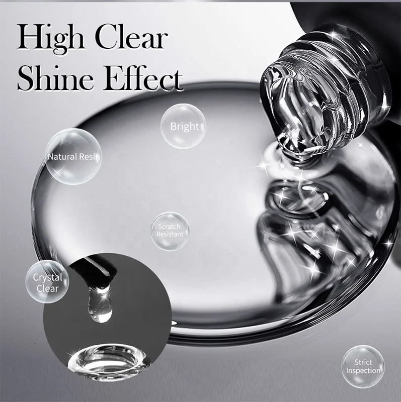 BORN PRETTY OEM Custom Logo 8 in 1 Odorless Resin BIAB Builder Brush on Nail Glue Gel Used for Base Gel UV Nail Extension Gel