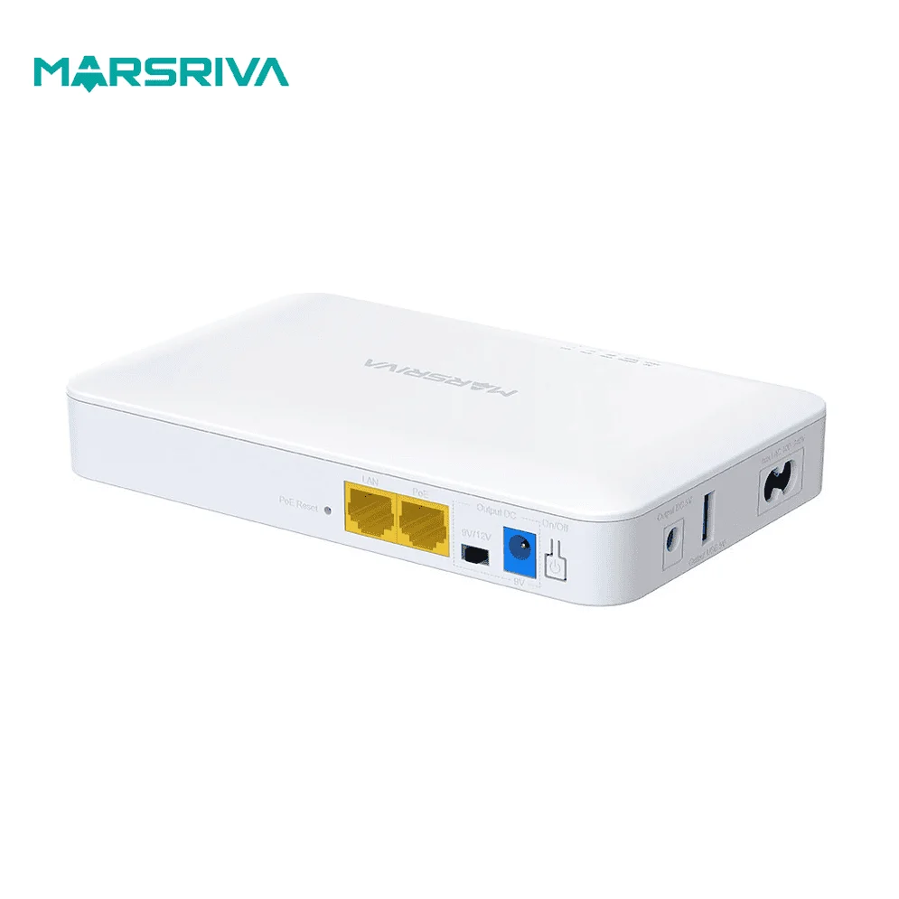 Marsriva держать включения Wi-Fi на 10000 мА/ч, литий-ионный аккумулятор резервного копирования DC 12V Мини источник бесперебойного питания для маршрутизатор Wi-Fi