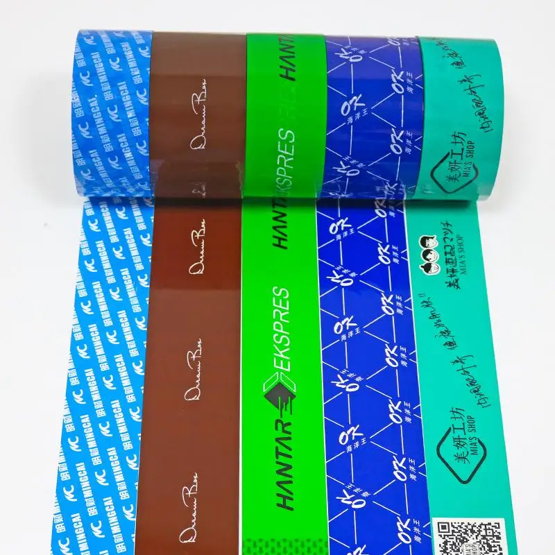Customized logo small batch sealing tape strong adhesive logistics packaging fixing