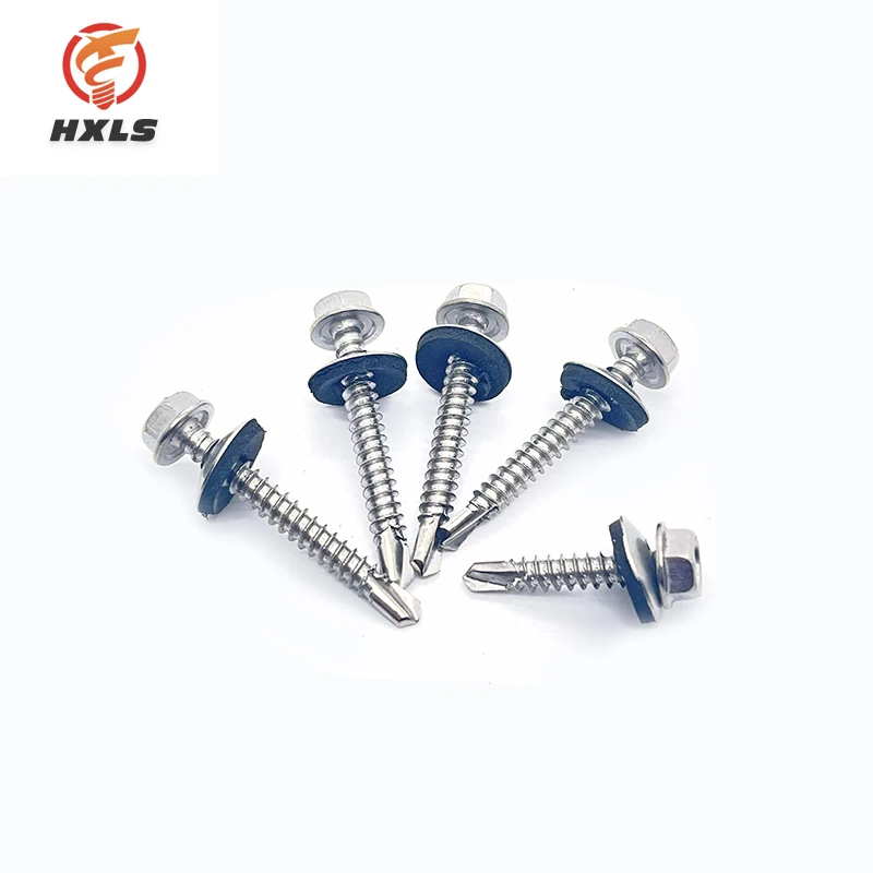410 Steel Self-Drilling Screws With 12# Hex Washer Head Fast Shipping Zinc Finish Tapping
