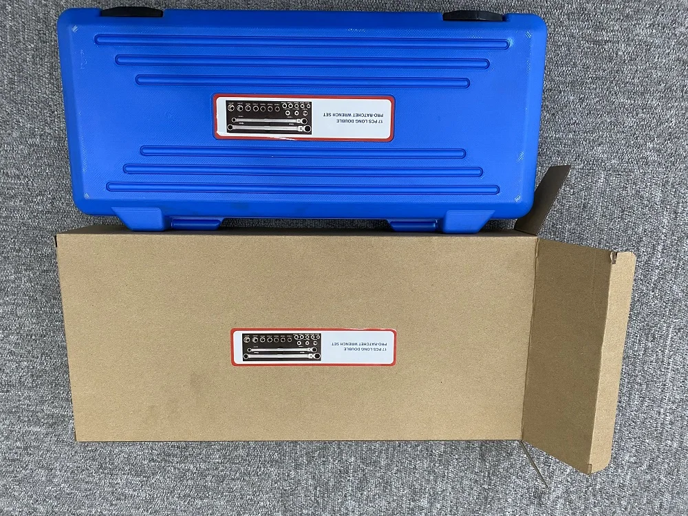 17pcs Lengthen Type Ratchet Wrench Set Multi Specification Socket Sets