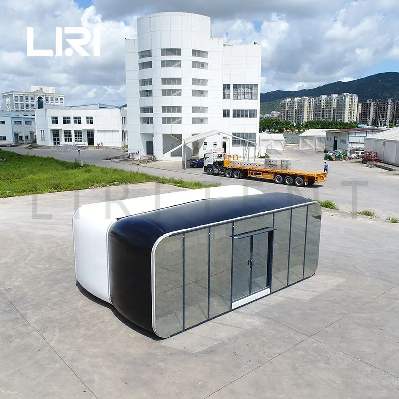 Outdoor Customized Inflatable Modular Capsule House Glamping Tent With Bathroom