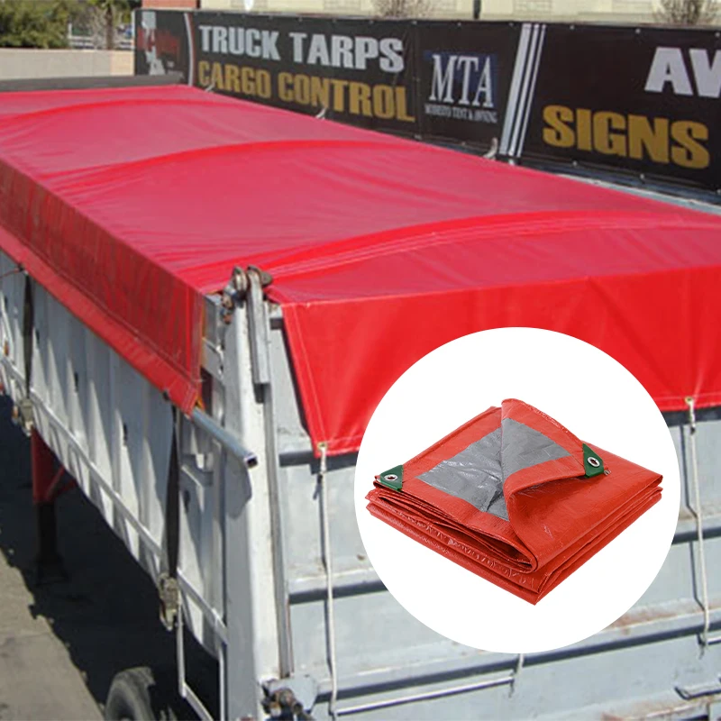140Gsm/150Gsm Transparent HDPE+UV Cover Or PE Tarpaulin With Holes