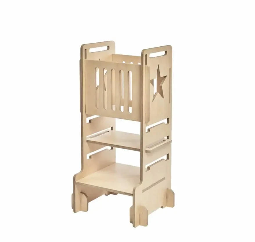 Birch Plywood Wooden Kitchen Step Stool for Kids Learning Tower Kitchen Helper Online Buy