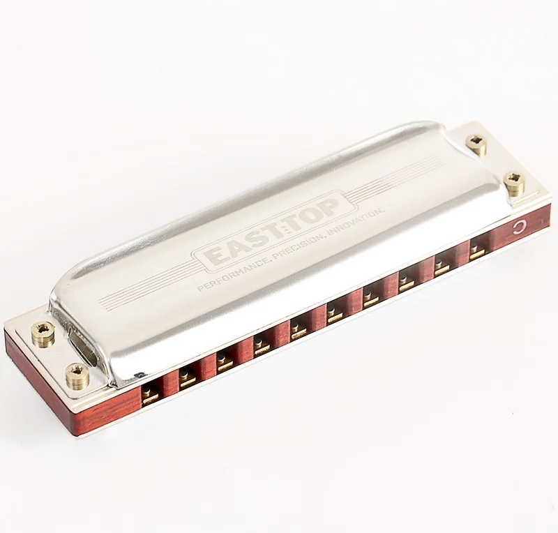 East top 10 Hole Professional Wood Comb Blues Harp Diatonic Mouth Organ For Players(PRO30)