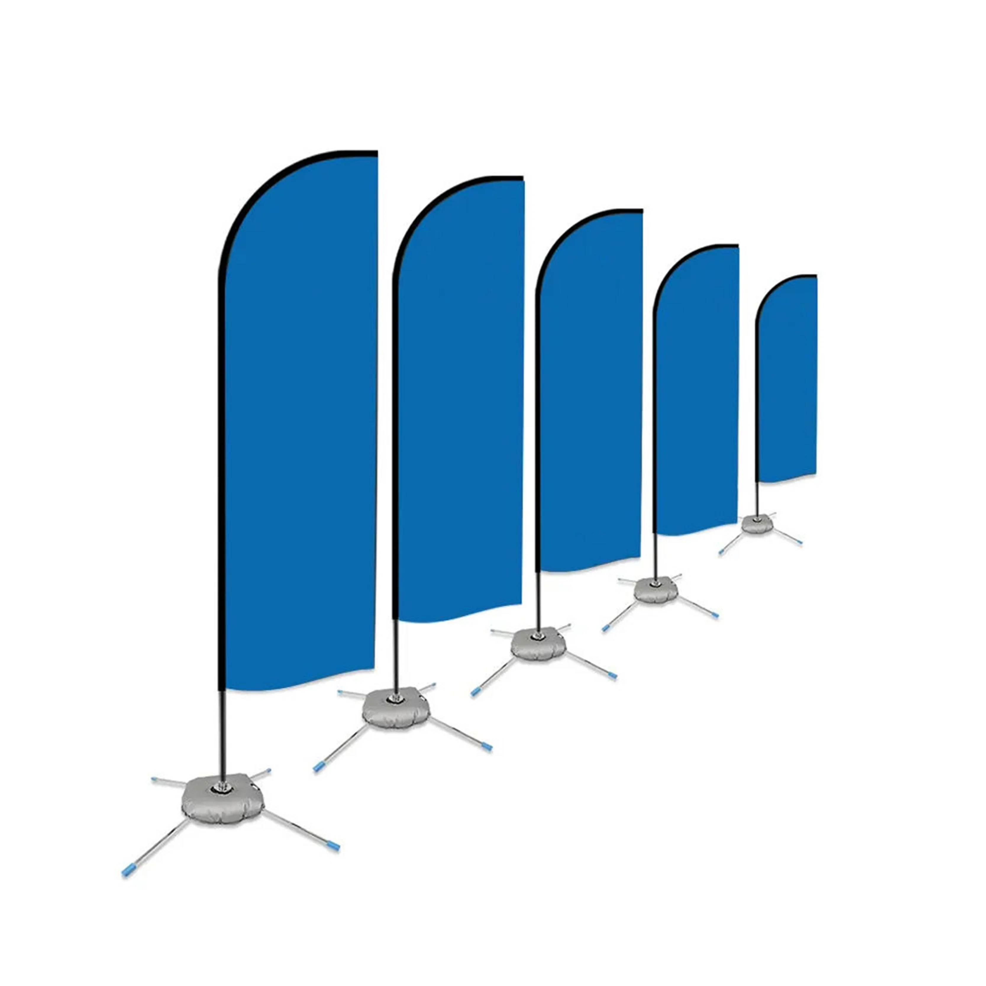 Высококачественный теплопроводный полиэстер 3 м флаг Полюс дешевая цена рекламный пляжный с базой