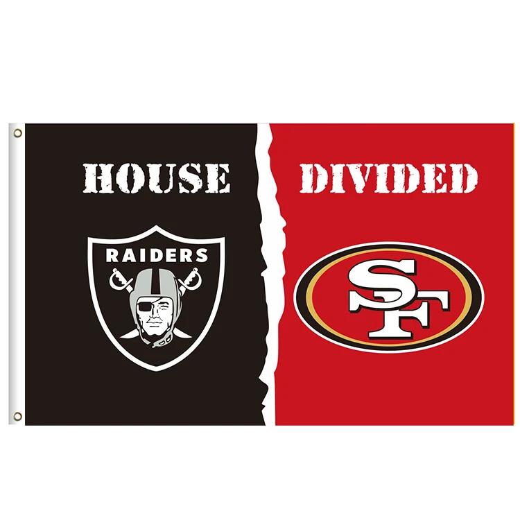 Top Quality Custom 3x5FT NFL Team Football Banners With Many Designs Las Vegas Raiders flags