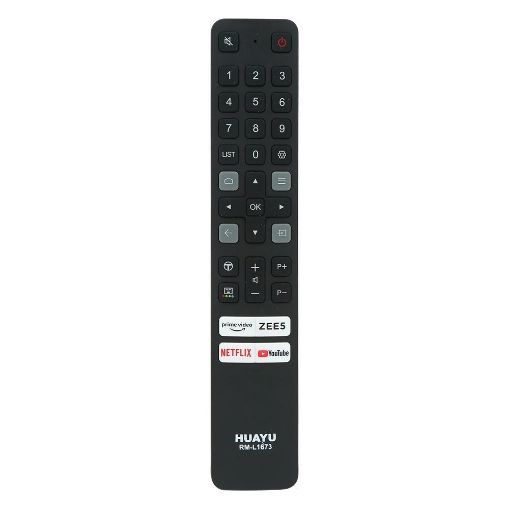 HUAYU RM-L1673 New Original Smart TV Universal Remote Control  For TCL 8K  Netflix YouTube ZEE5 IVI Apps