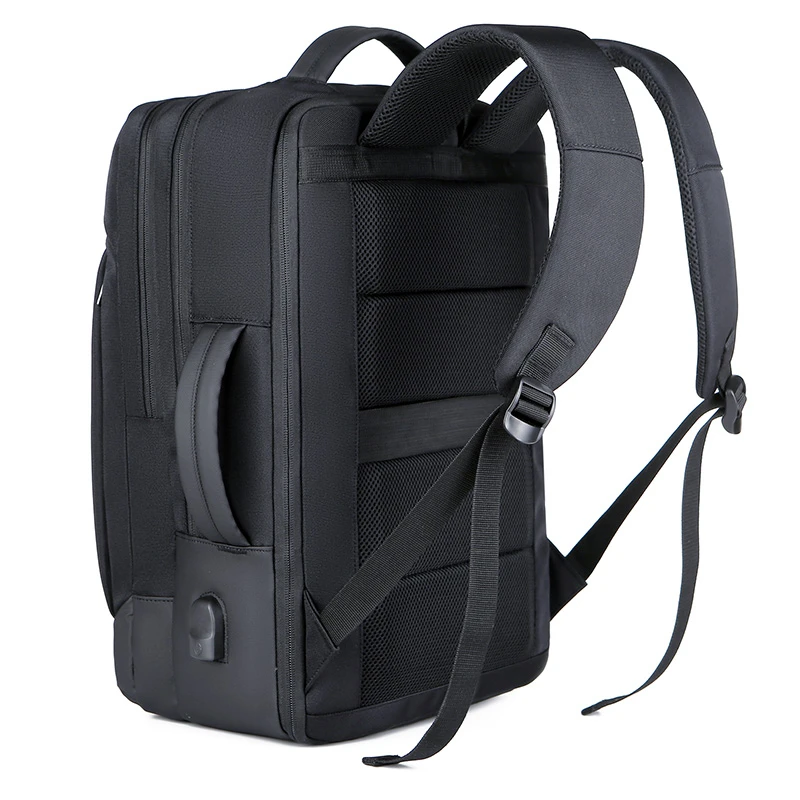 Custom multi purpose practical men college school daypack male functional travel business expandable backpack with USB