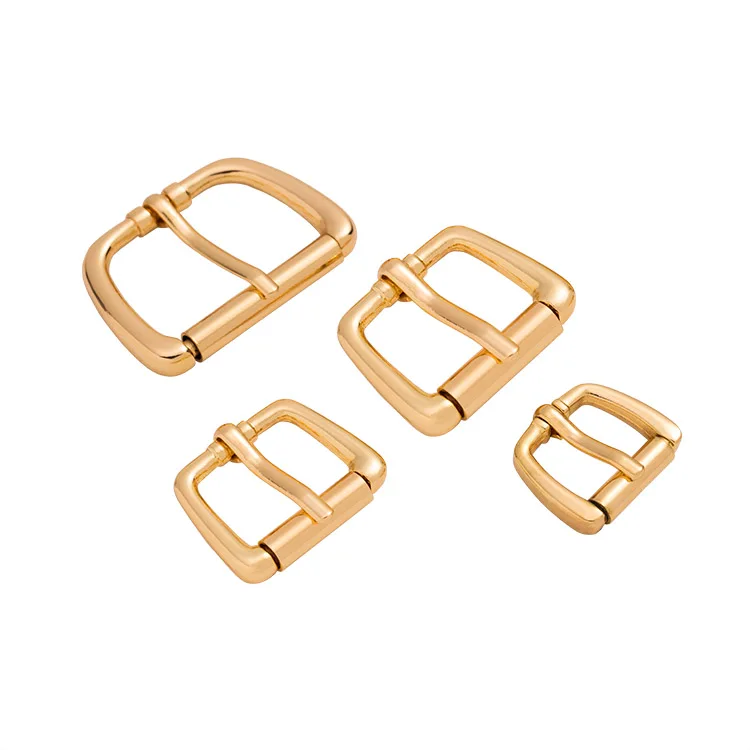 Factory Wholesale Belt Accessories Metal Zinc Alloy Pin Buckle Custom Logo Belt Buckle for Handbag Purse Strap