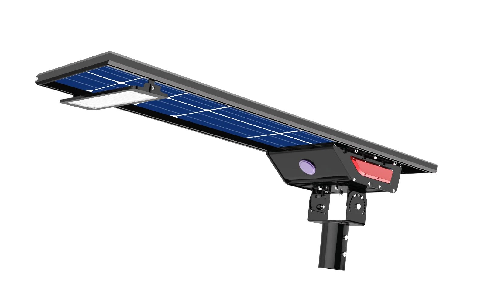 Hishine 80W 180LMW Solar Street Light 5 Years Warranty LED Solar Street Lights Outdoor Led Street Light with Solar Panel