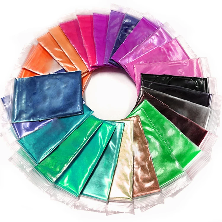 Custom Colors Mica Power Set Non-toxic Cosmetic Mica Pigment nail Epoxy Resin Soap Candle Powder Pearl Sparkling Color Pigment