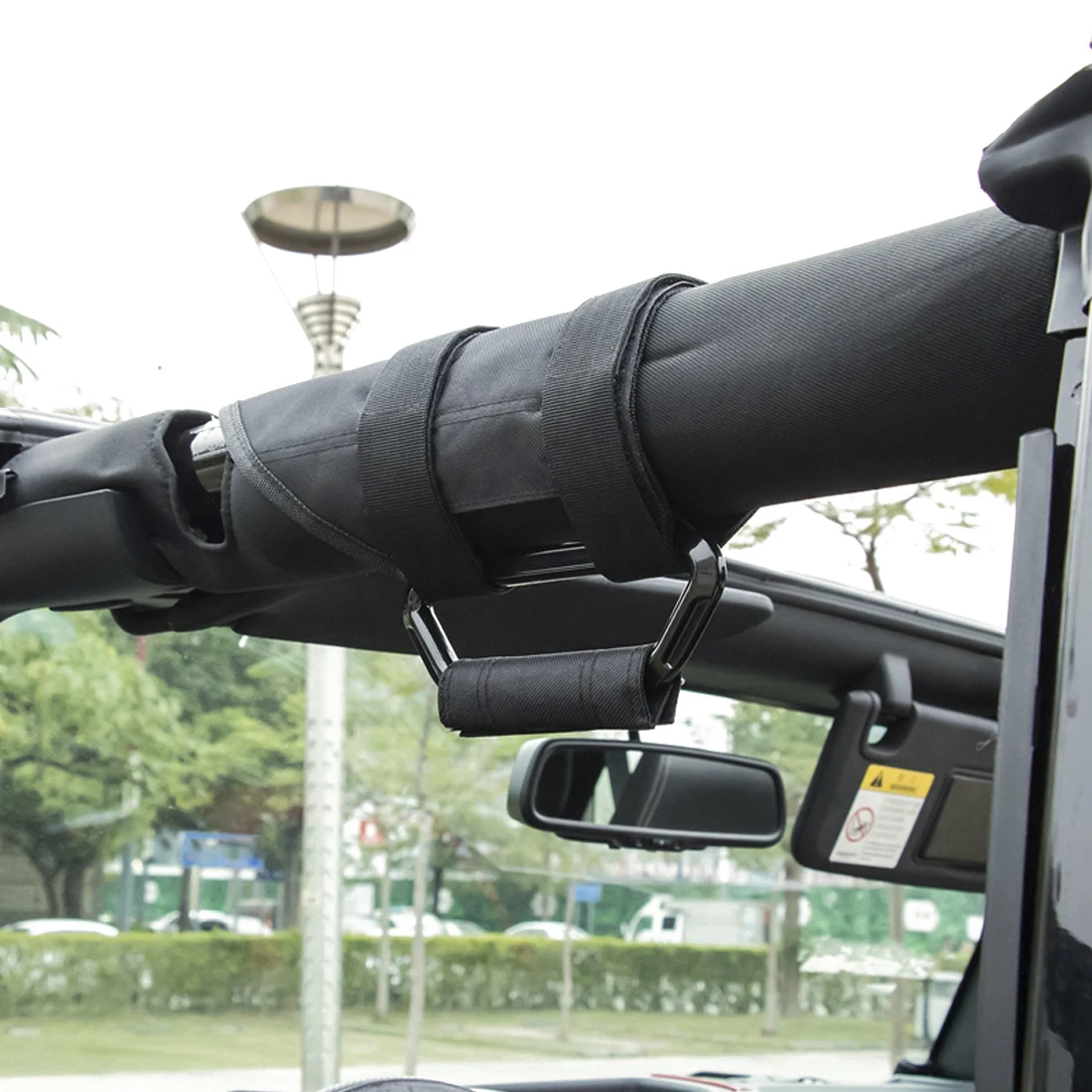 SANYOU Auto Accessories Metal Grab Handle Roll Bars with padded for Jeep Wrangler JL JT JK