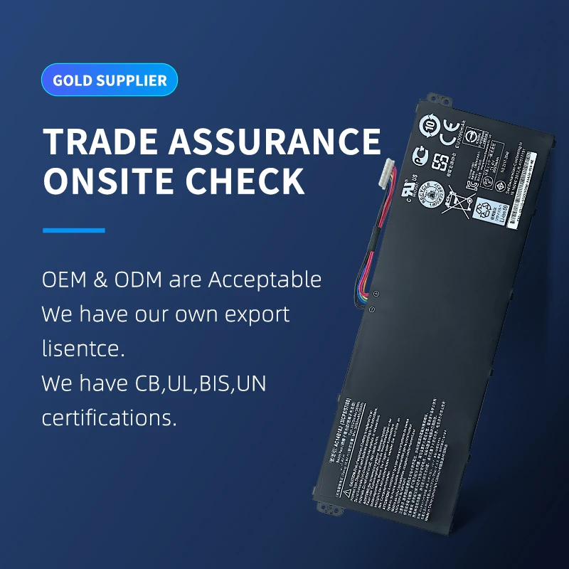 li-polymer laptop battery replacement AC14B18J notebook for Acer Aspire Chromebook E3-111 E3-112 E3-112M ES1-511 R3-131T R5-471T