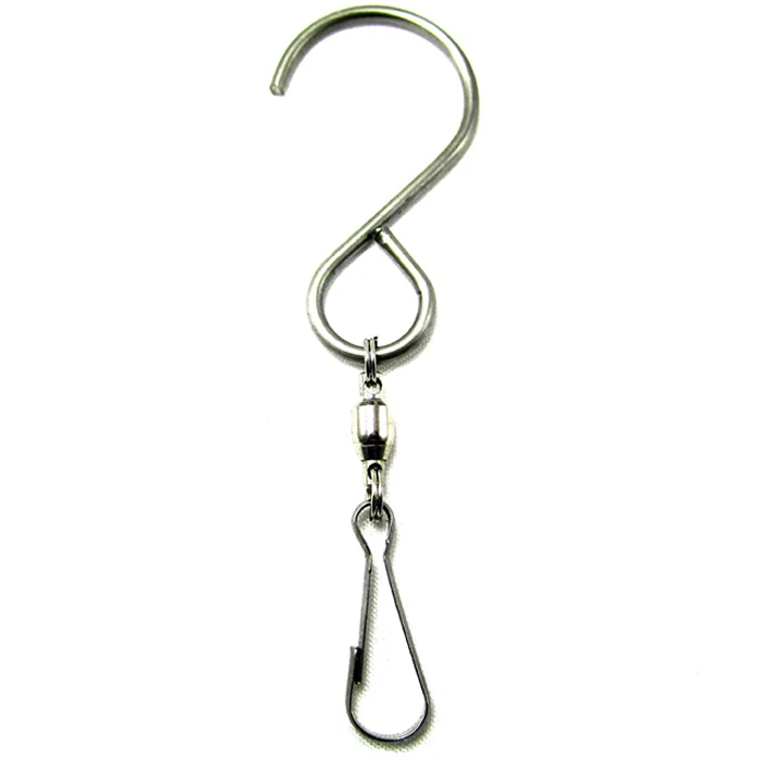 360 Rotatable Anti Wrap Hanging Hooks for Hang Wind Spinners Wind Chimes Bird Feeder Stainless Steel Swivel Clip Hanging Hooks