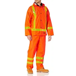 Fire Retardant Rain Suit High Visibility Safety Jackets Industrial Bib Overalls for Men