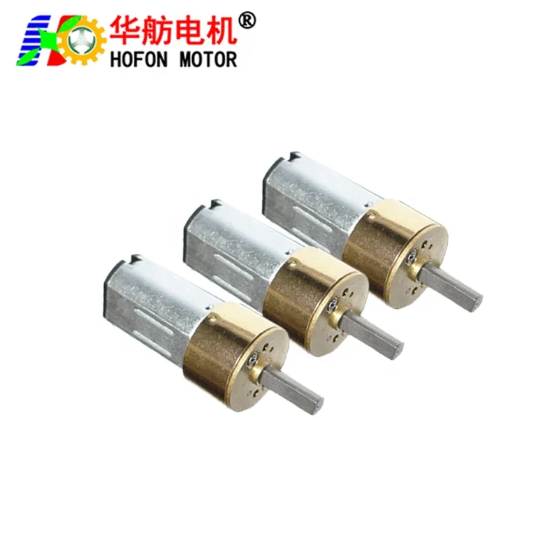 Hofon 14mm GM14-N30 1.5v 3v 3.7v 4.5v 5v 6v 7.4v 9v 12v electric mini small brush high torque permanent magnet reducer motor